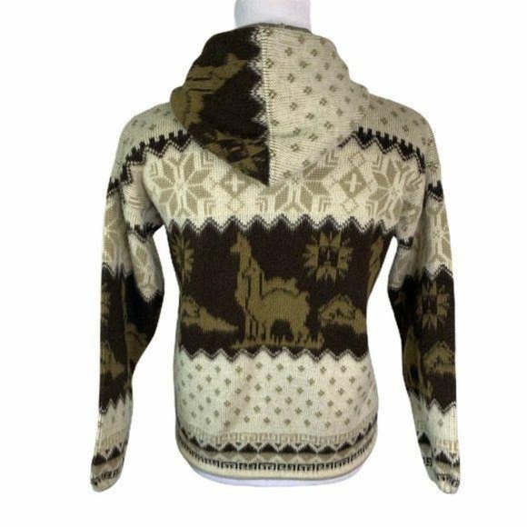 Tejidos Aly Marka Wool Alpaca Zip Up Cardigan - Picture 8 of 11